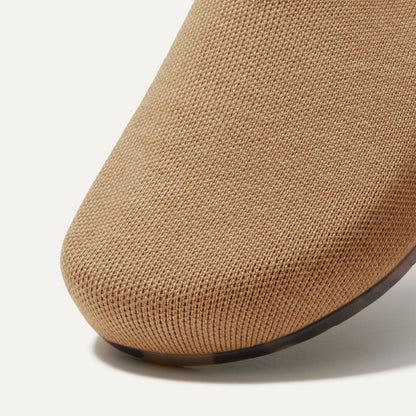 The toe and vamp of The Casual Clog, in diagonal view.