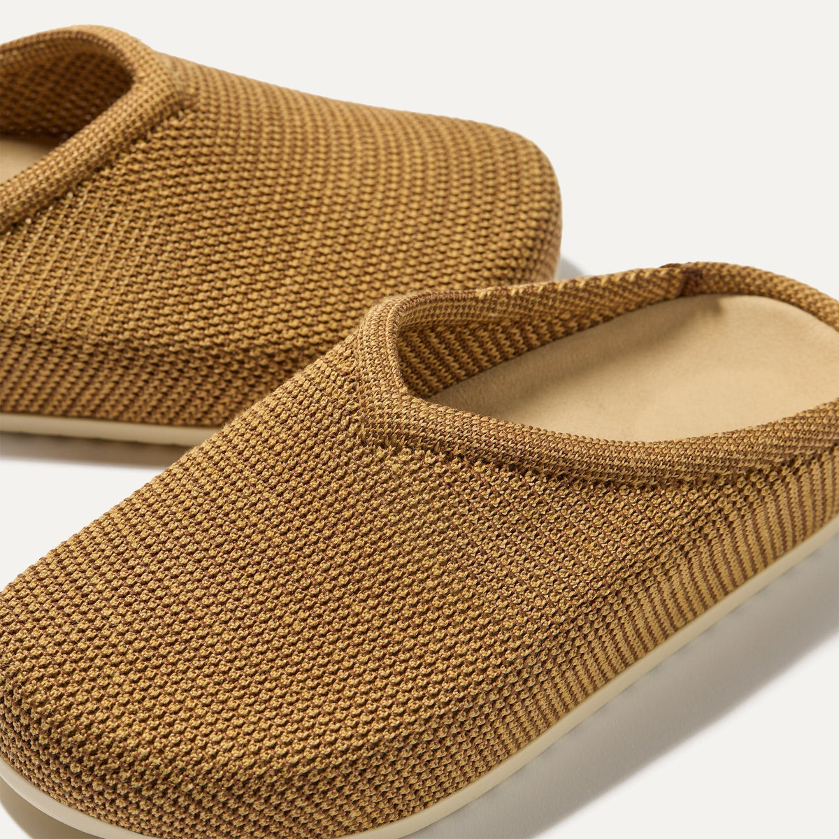 The toe and vamp of The Casual Clog, in diagonal view.