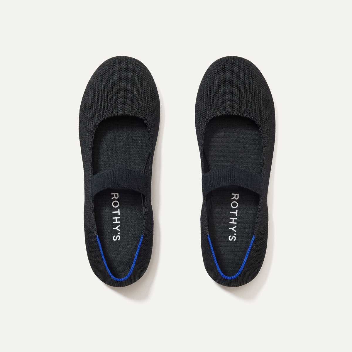 The Kids Mary Jane in Black shown from the top.