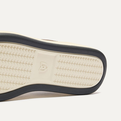 Close up of the outsoles of The Men's Court Sneaker in Dugout.