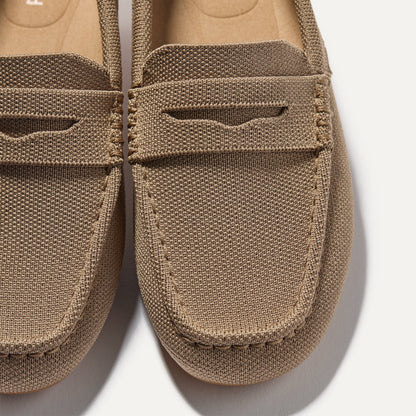 Close up of the toe and vamp of The Daily Driver in Portobello.