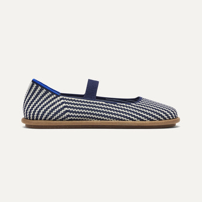 side | The Cruiser Mary Jane in Blackberry Stripe shown from the side.