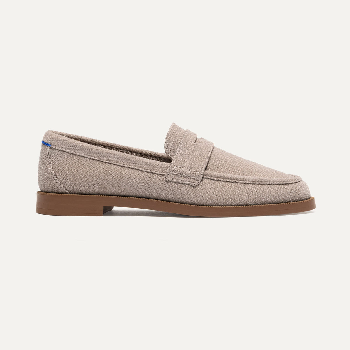 side | The Penny Loafer in ReVelvet™ Dove shown from the side.